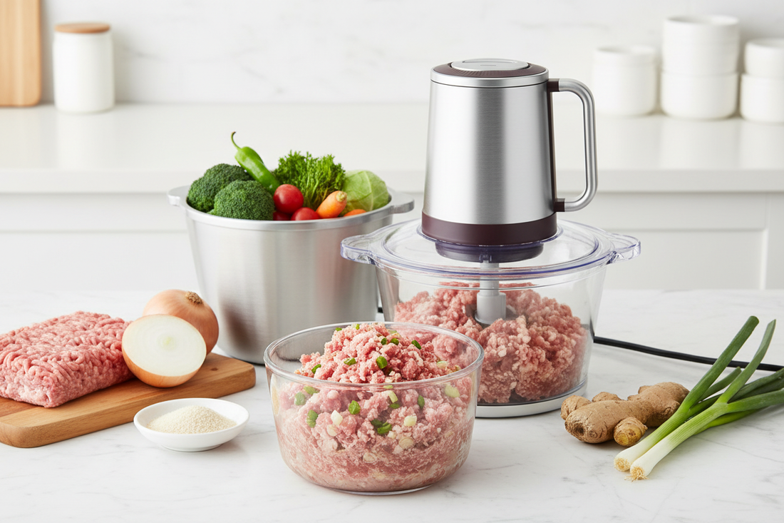 CH-210で作る自家製ハンバーグ・餅子・つくね