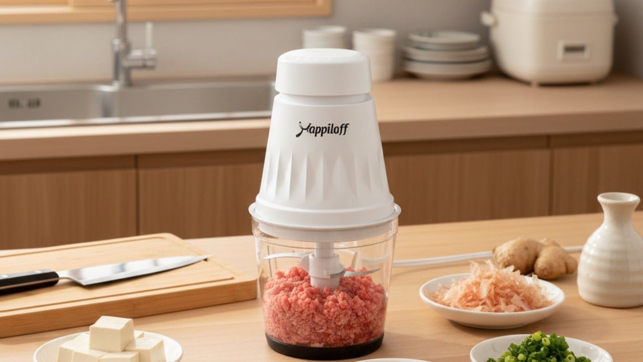 HappilaffマルチフードプロセッサーCH-208で作る赤ちゃんの離乳食 - 350W高速回転で滑らかな仕上がり