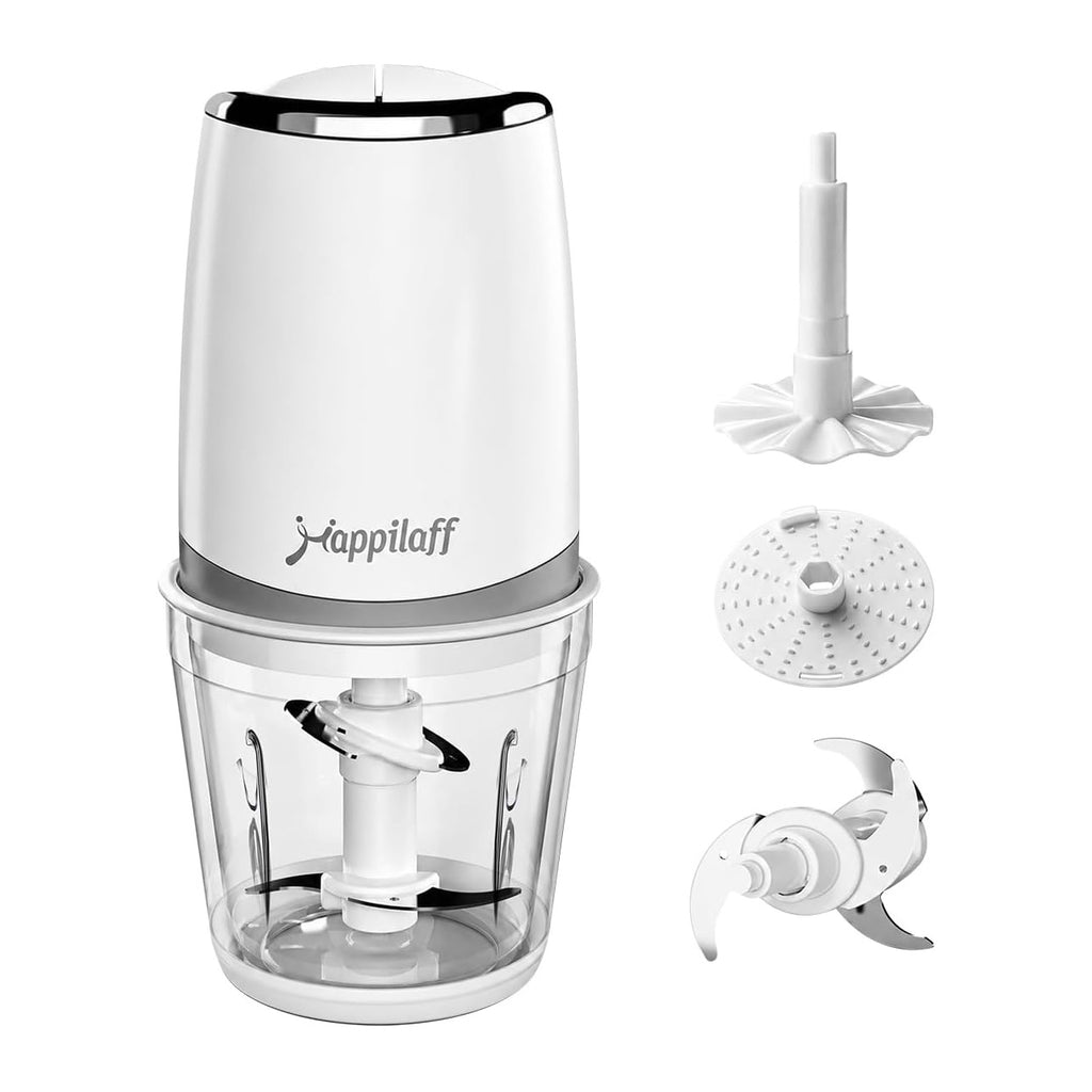Happilaff CH-209 Food Processor | 8-in-1, 600ml, 2 Speeds