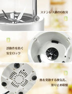 Happilaff ハイパワーブレンダー & ジューサー PC-2105 | 850W・氷も砕ける・670mlボトル2個付属