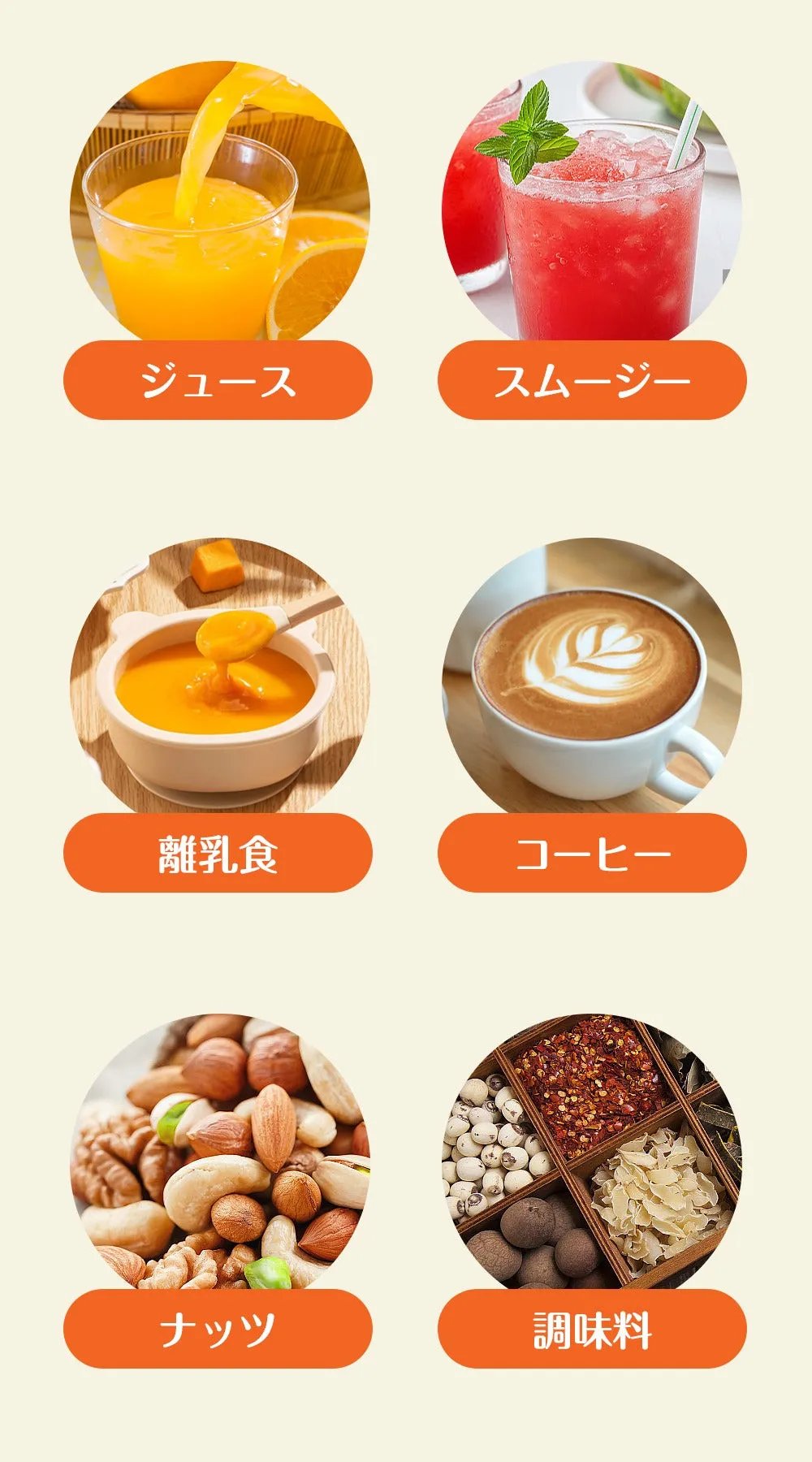 Happilaff PC-2110 一台三役ブレンダー ジューサー ミル｜850W・氷も砕ける・3ボトル付属