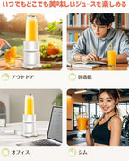 Happilaff ハイパワーブレンダー & ジューサー PC-2105 | 850W・氷も砕ける・670mlボトル2個付属