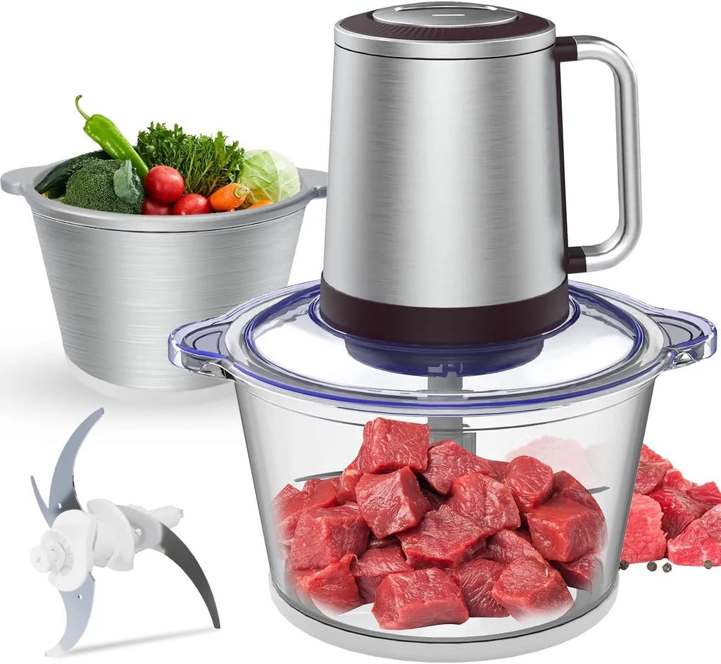 Happilaff CH-210 デュアルボウルフードプロセッサー｜1.2L大容量・500W・2段階スピード