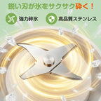 Happilaff PB-01 携帯式ミニブレンダー｜30000回転/分・3重安全ロック・Type-C充電